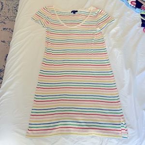 J CREW MULTI STRIPED SUMMER DRESS SIZE SMALL